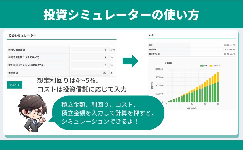 投資シミュレーターの使い方