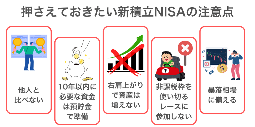 押さえておきたい新積立NISAの注意点